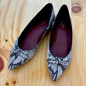 Grand.OS Cole Haan Signature Snakeskin Flats